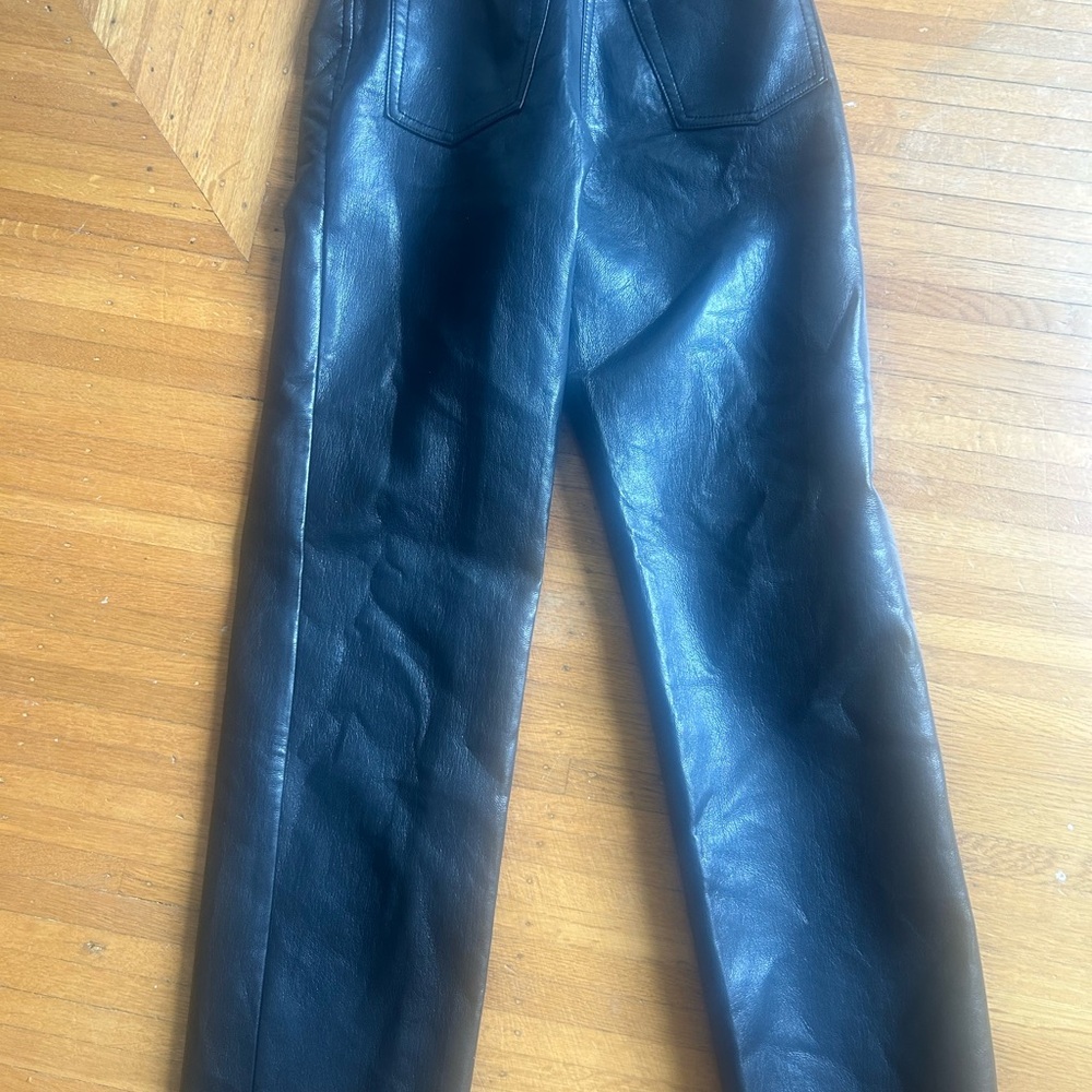 Wilfred Black Leather Trousers